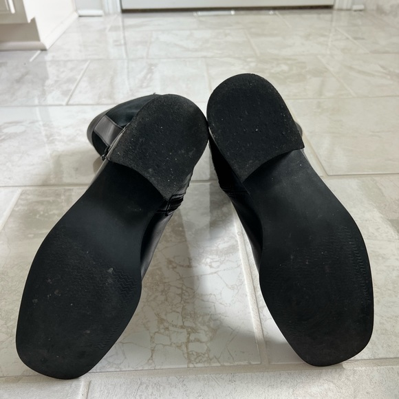 Black Vintage Riding Boots Genuine Leather & Suede Coldwater Creek Riding Boots - Picture 6 of 7